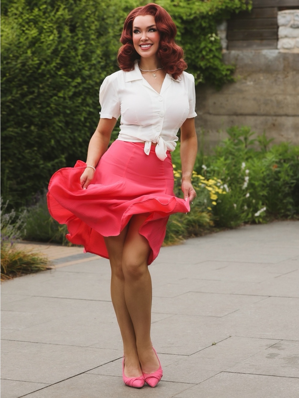 40s Luxury Vintage Inspired Crepe Dancing Skirt - Seamstress of Bloomsbury